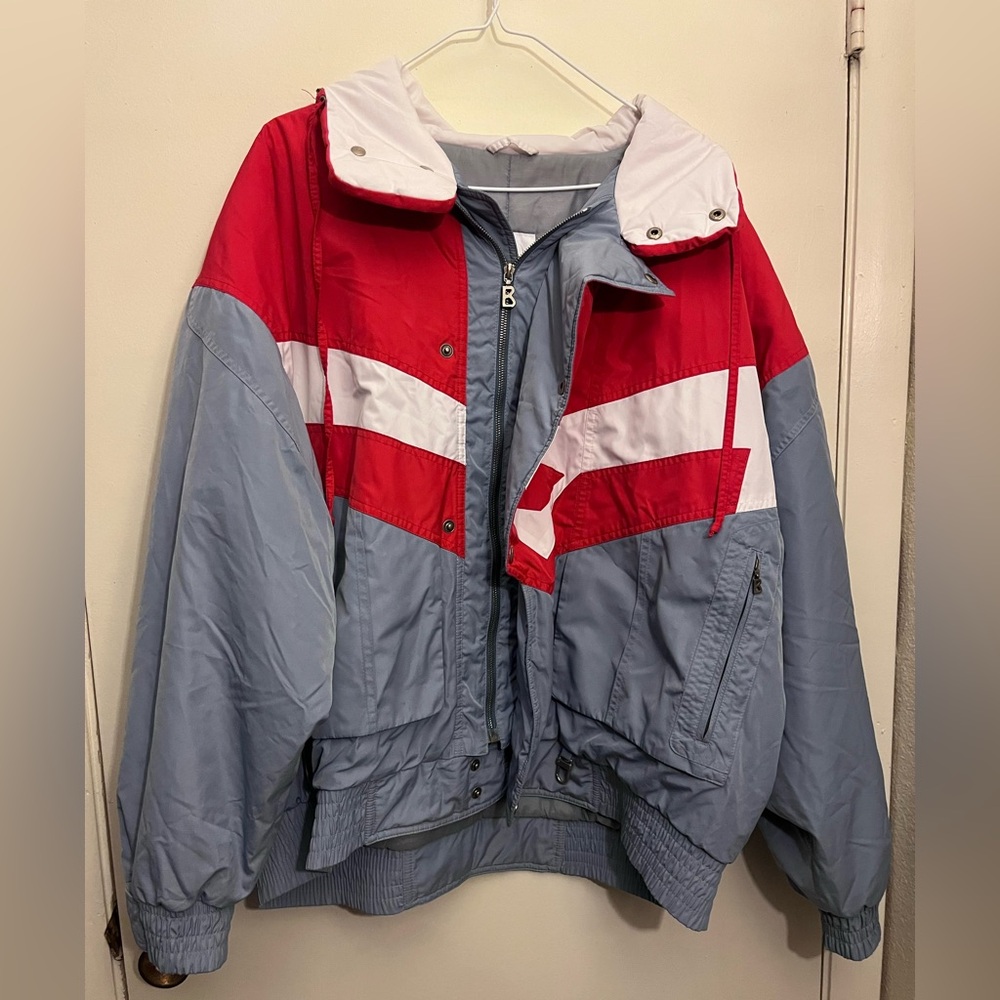 Bogner Men's Red, White, and Gray Ski Jacket